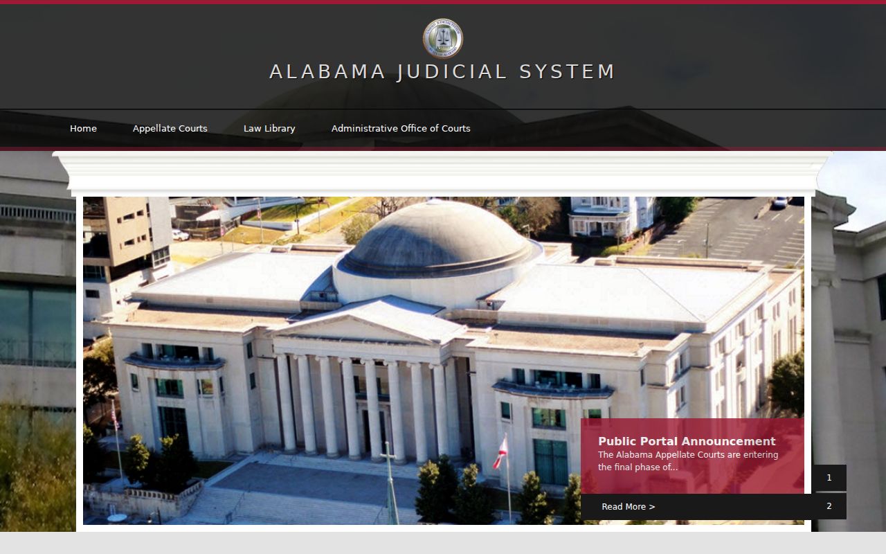 Alabama Unified Judicial System source for Shelby County court docket access